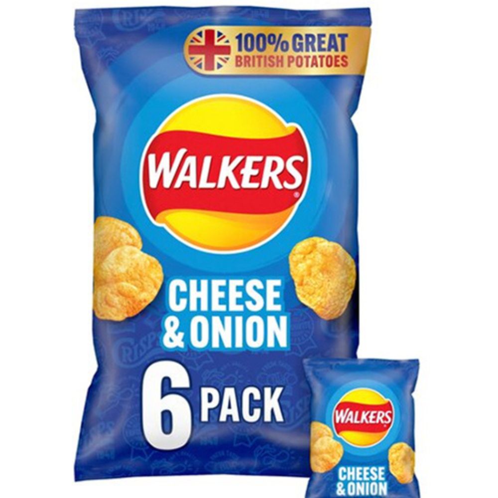 Walkers Wotsits Cheese Snacks 6X16.5G